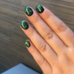 Embedded glitter gel