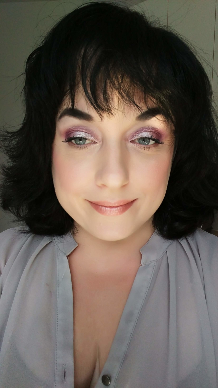Shimmery Silver and Purple