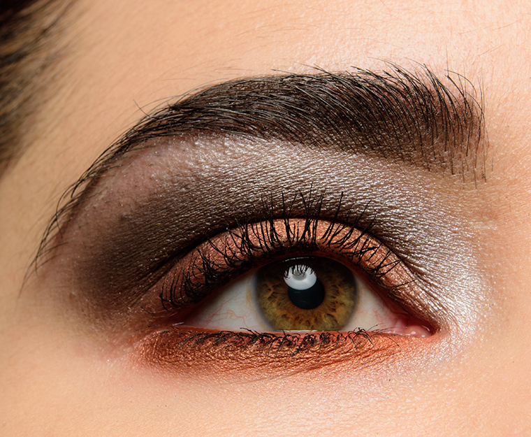 An Orange & Silver Eye with Dior Volcanic