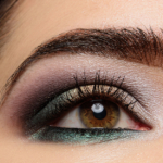 A Pop of Teal Smoke Look featuring MAC Smoky Sleigh