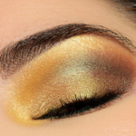 A Sparkling, Gold & Green Look featuring ColourPop Holiday Shadows