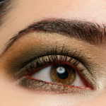 A Harvest of Neutrals Eye Look featuring Sydney Grace