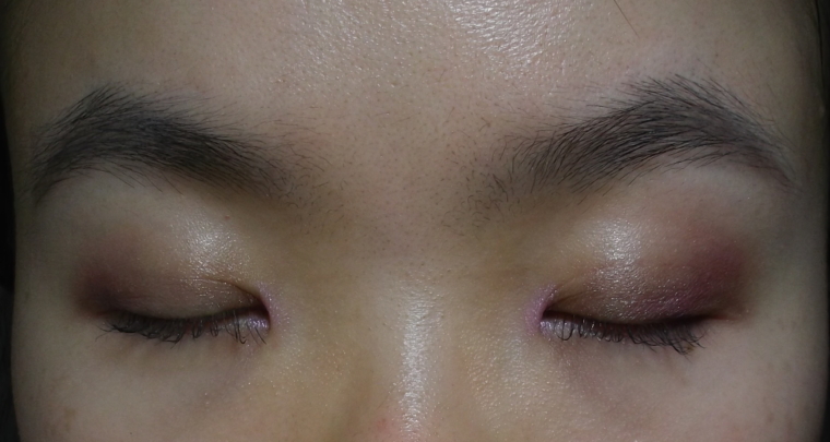 a pink blink of the eye