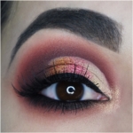 Eye Makeup Look with Huda Beauty Warm Brown Obsessions