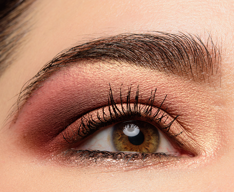 A Warm, Golden & Plum Look featuring Makeup Geek Champagne & Roses