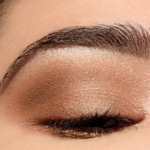 A Neutral Brown Look With A Pop Of Gold Glitter