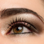 A Smoky Taupe Eye With A Pop of Red
